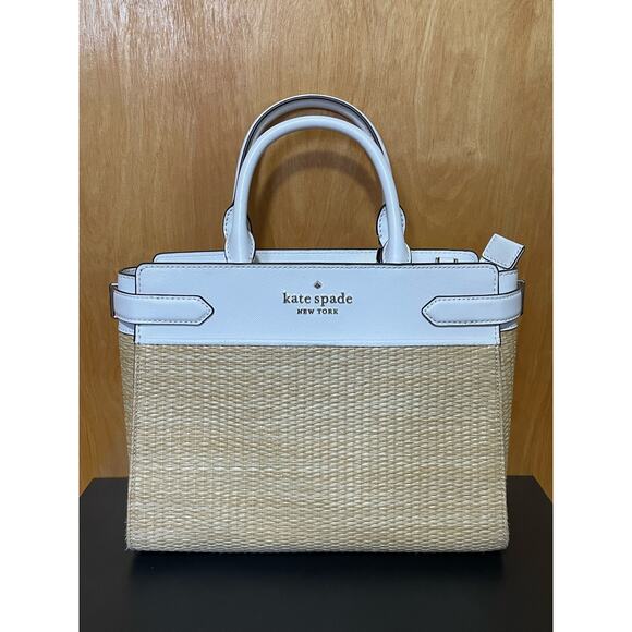 Kate Spade Staci Straw Medium Satchel